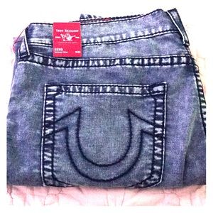 Men’s True Religion Acid Wash Jeans